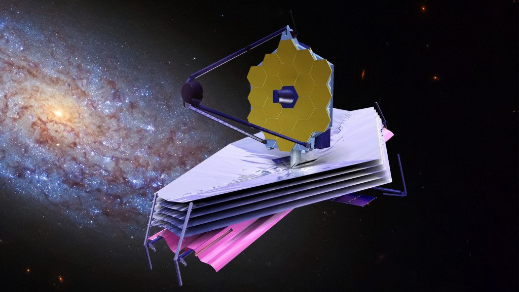 Artistic representation of the James Webb Space Telescope