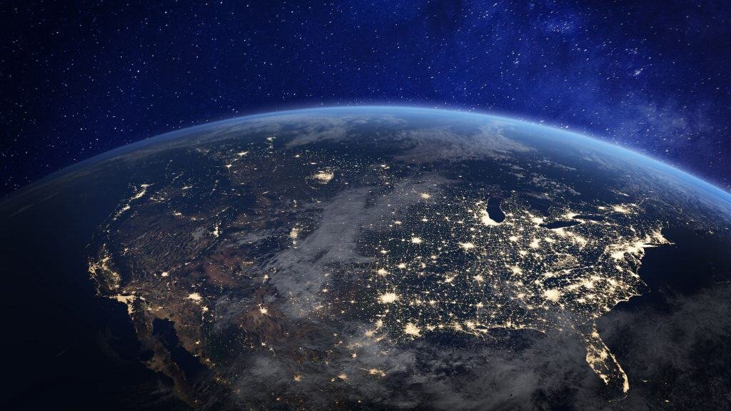 United States seen from space